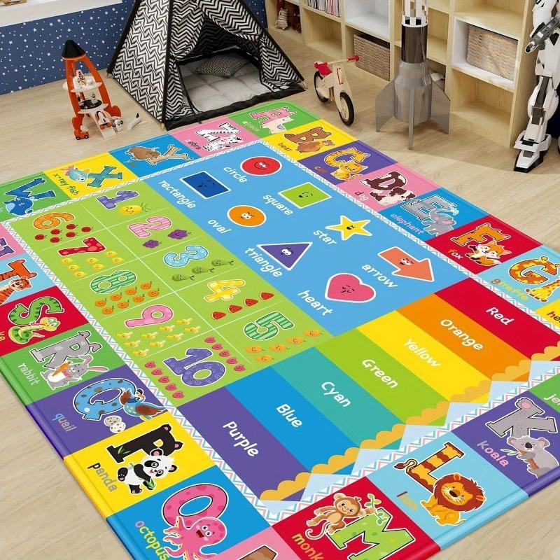 Alphabet ABC Animal Large Carpet Rug for Home Living Room Bedroom Sofa Doormat Decor Kid Play Area Rug Carpet Non Slip Floor Mat