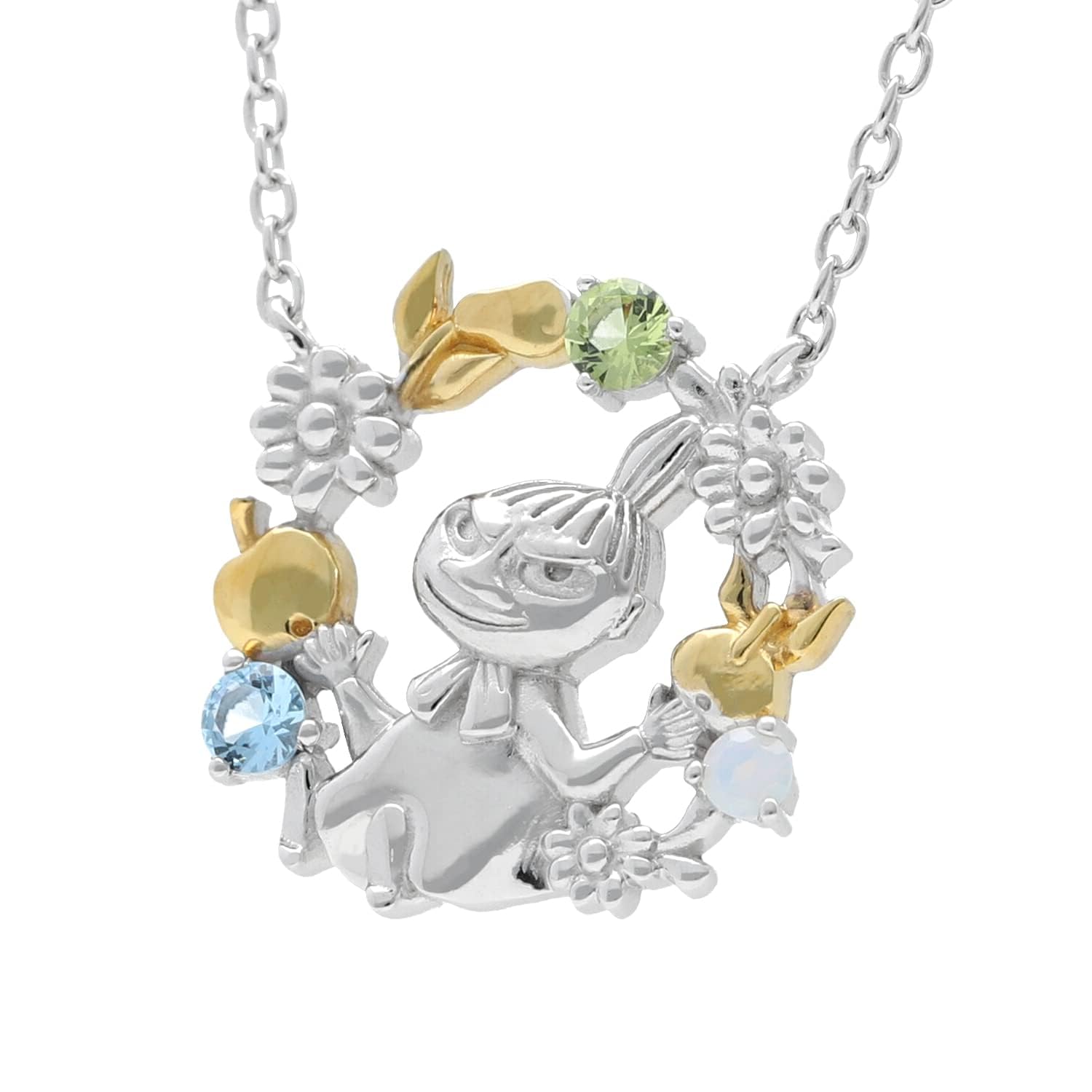 

Moomin Little My Fruit Wreath Necklace Silver 925 Official Goods Character Pendant [Shinjuku Ginnokura] Women s срібний