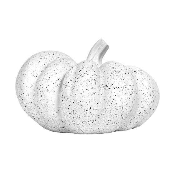 Halloween Pumpkin Ornaments, Resin Delicate Texture Stable Sculpture, Spotted Textured Accents, for TV Cabinet Wine Cabinet Table Decor