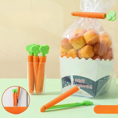 Cute Carrot Sealing Stick Snack Sealing Clip Household Plastic Bag Food Preservation Moisture-proof Clip Sealing Clip