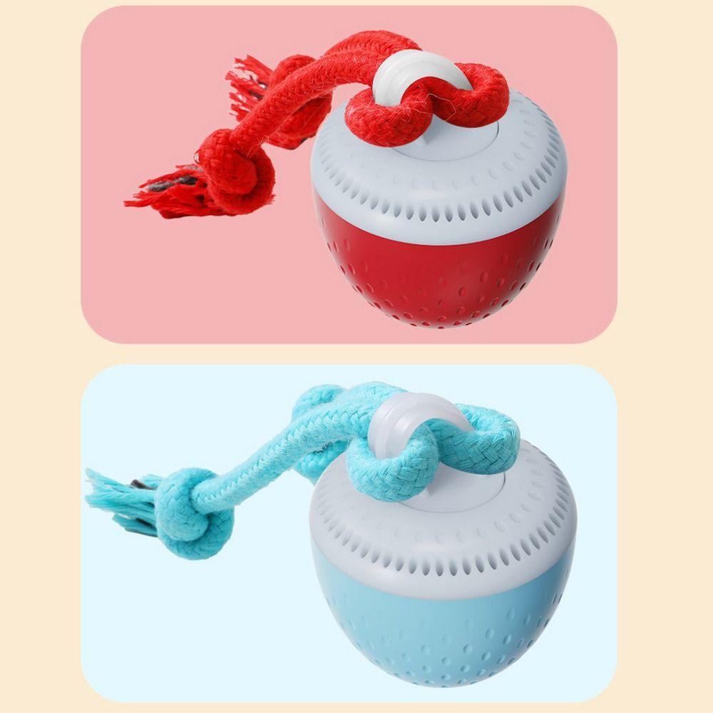 Bite Resistant Smart Pet Ball Random Path USB Charging Automatic Moving Ball with Rope 3 Modes Active Rolling Ball