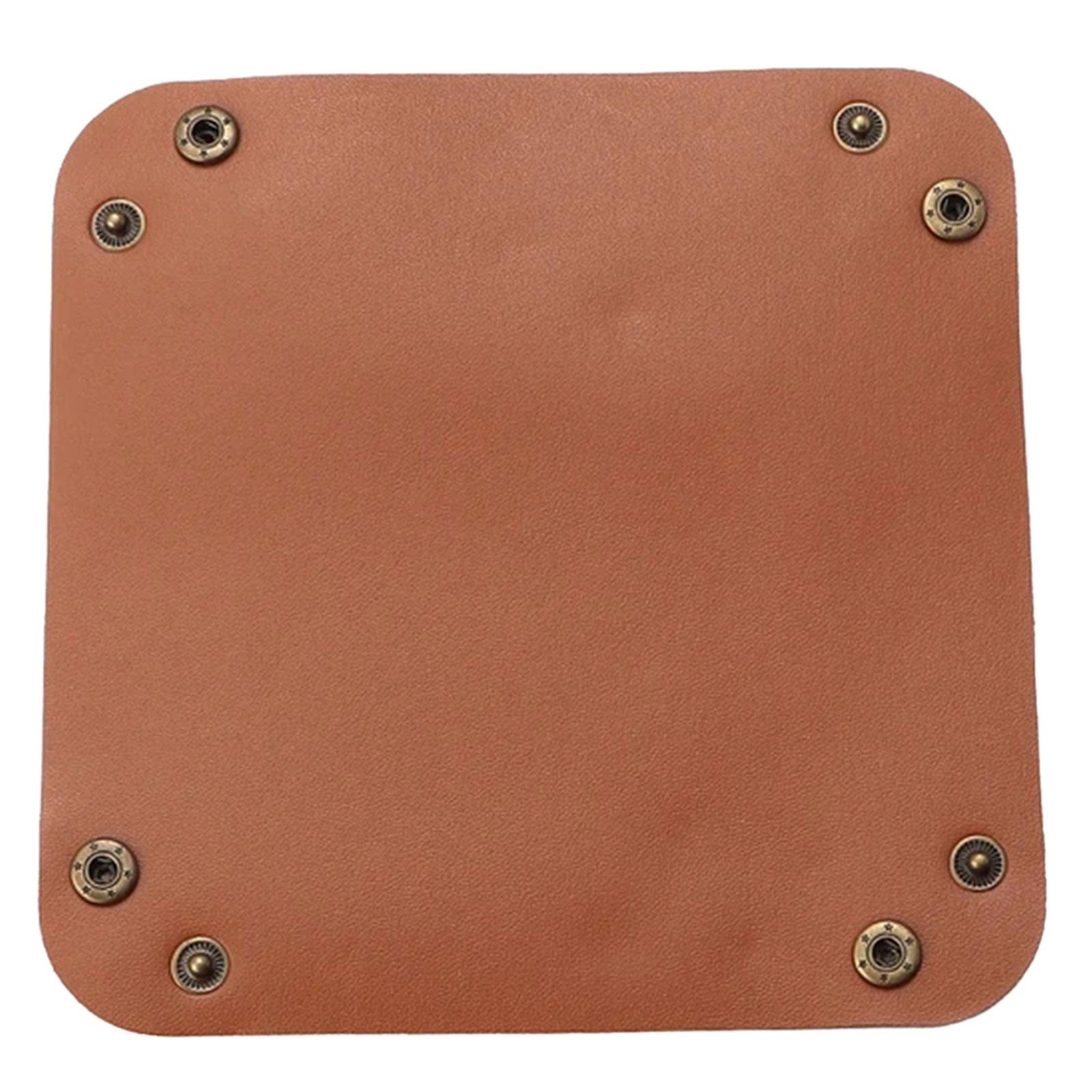 Подставка для хранения из искусственной кожи на рабочем столе модная скандинавская корзина для хранения универсальный органайзер контейнер для ювелирных изделий и ключей оранжевый 457₽