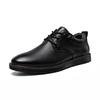 Spring new business casual leather shoes breathable black leather comfortable soft-soled shoes