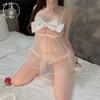 Sex Underwear Passionate Hot Small Breasts Thin Perspective Uniform Lace Suspender Butterfly