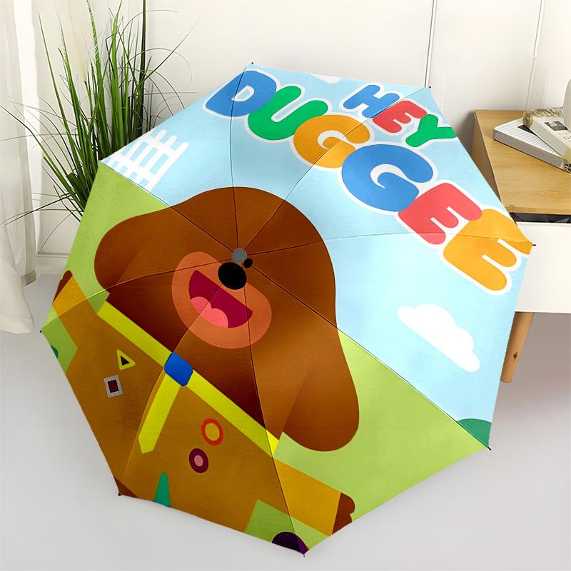 

Hey Duggee, Children s Show Automatic Opening and Closing, 8 rib Structure Portable Umbrella, Suitable for Men and Women in All Seasons Per