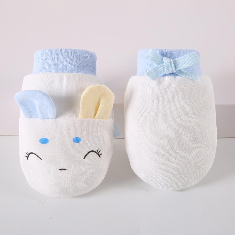 Breathable Cotton Anti-Scratch Mittens for Newborns (0-6 Months) - Spring/Summer Edition