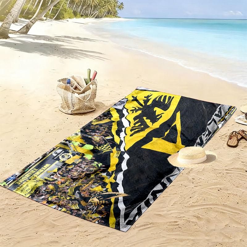 Alemannia Aachen Art Print Beach Towel, Large Soft Quick Dry Towel for Beach Camping Swimming
