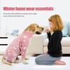 Hundepyjamas Vierbeiner Haustier Fleece Overall Winter Warm Hund Overall Niedliche Haustierkleidung Onesies für Mittlere Große Hunde Labrador Mantel