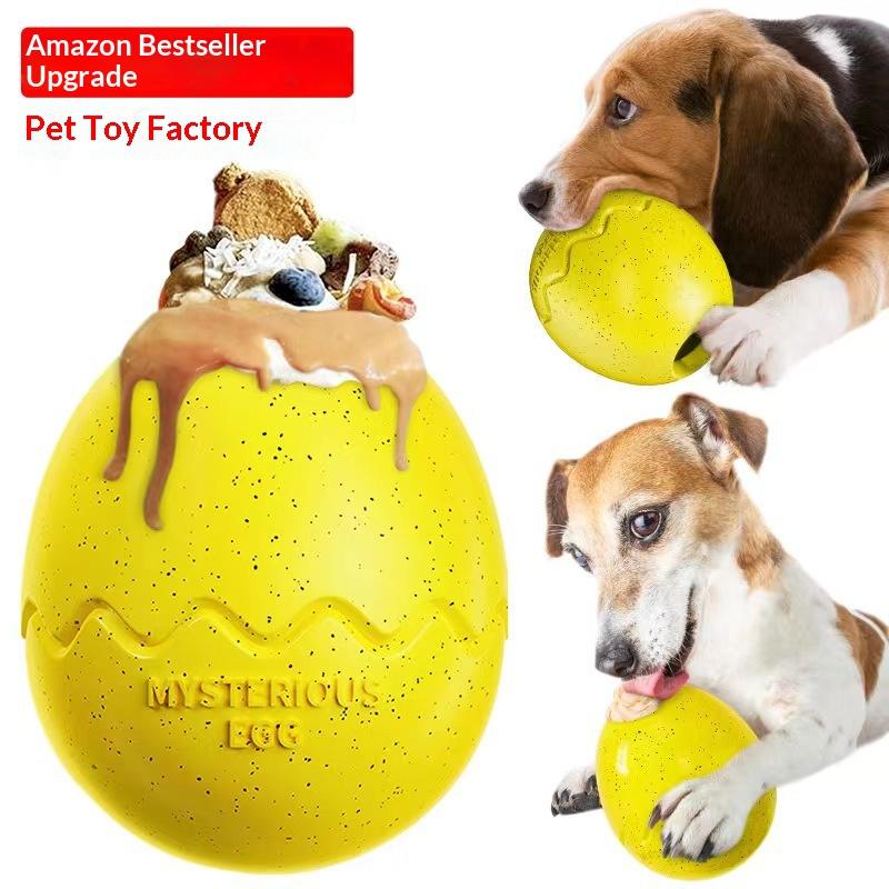 New Arrival Factory TPR Treat-Dispensing Puzzle Toys Interactive Chase Toys Slow Feeder Dog Treat Dispenser Toy