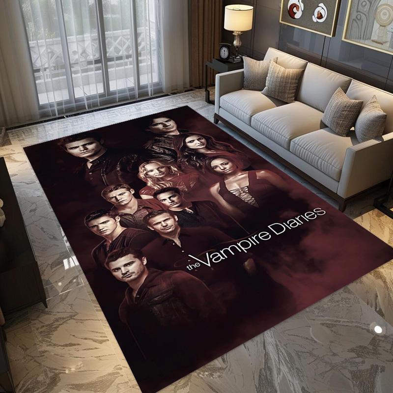 Blood Desire: Vampire Diaries carpet Suitable for all seasons floor mats Room Bathroom mat Art