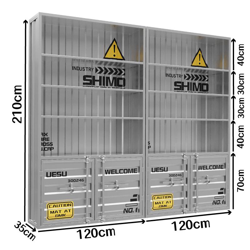 Wrought Iron Wine Display Cabinet for Restaurants and Bars