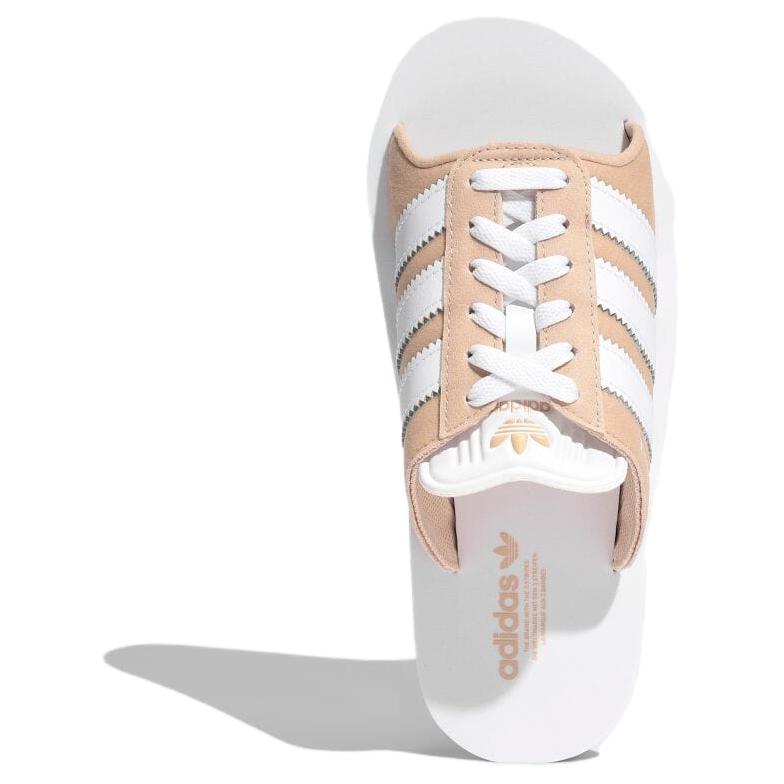 Adidas Gazelle Beach Slides Magic Beige Unisex Sneakers Cream Footwear-White JQ7422