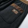 Autumn New Casual Pants for Men Loose Striped Velvet Straight Leg Pants Corduroy 9-inch Sports Pants