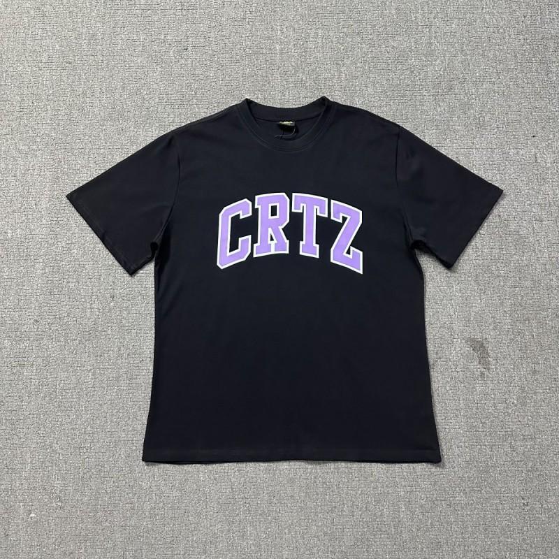 Corteiz Short Sleeve T-Shirt Mens Loose Fit Graphic Print Crew Neck Casual Streetwear Tee