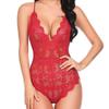 European & American Plus Size Lace Bodysuit - Sexy Nightclub Lingerie