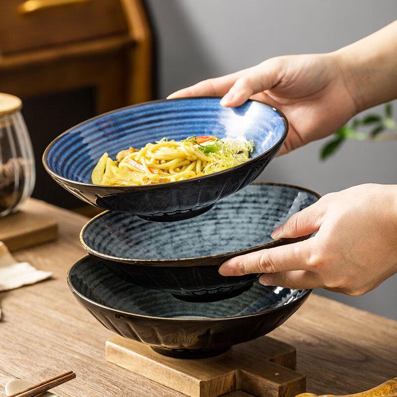 Abay Japanese Style Retro Ceramic Ramen Bowl