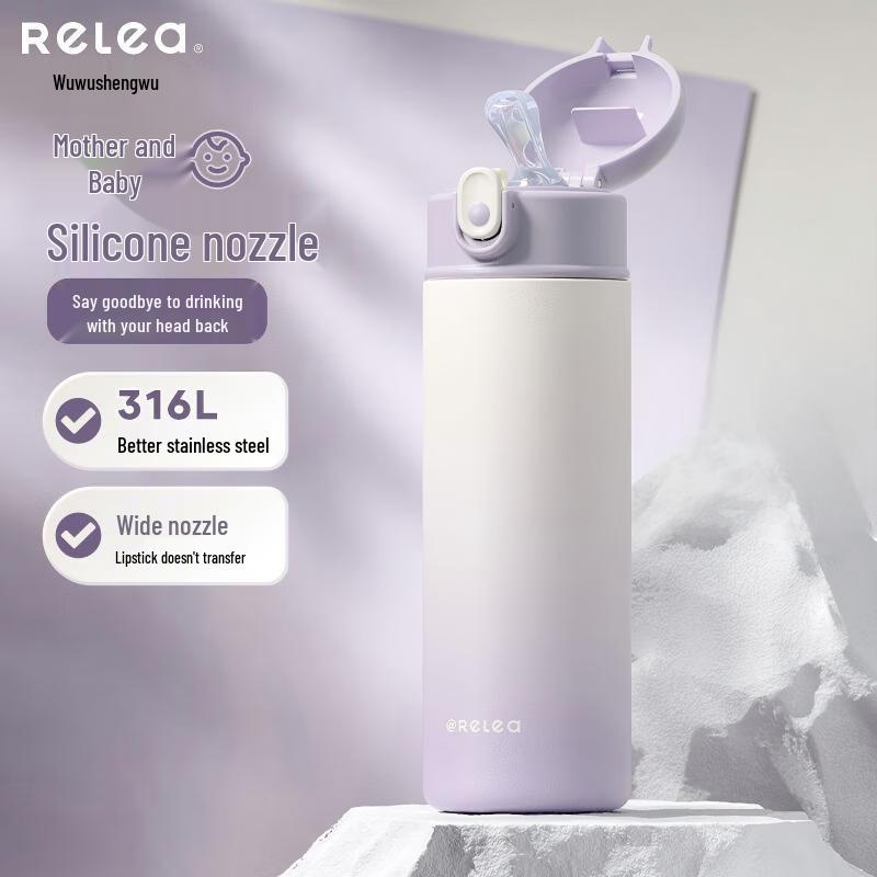 Wushengwu Kids Insulated Straw Water Bottle