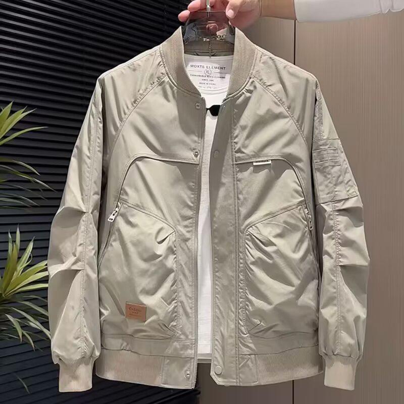 Men's Versatile Stand Collar Pilot Jacket - Trendy Spring & Autumn Fashion