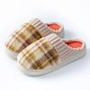 Thick-Soled Non-Slip Velvet-Lined Cotton Slippers for Men & Women - Cozy and Wear-Resistant for Autumn/Winter