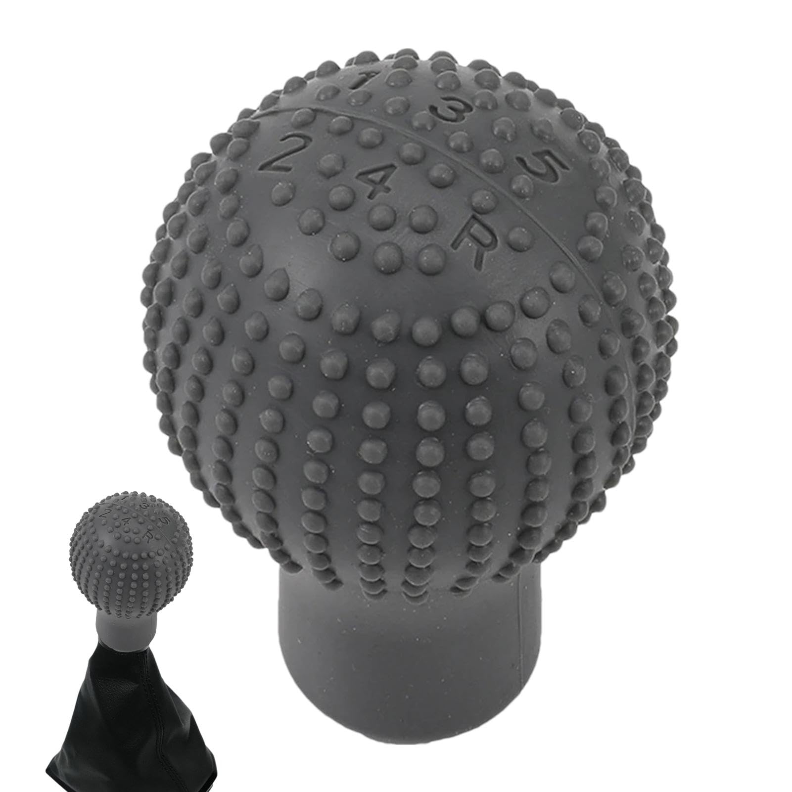 

ORIC Gear Stick Cover, Shifter Knob Cover | Silicone Car Gear Shift Anti-Slip Cover Please refer to the description серый
