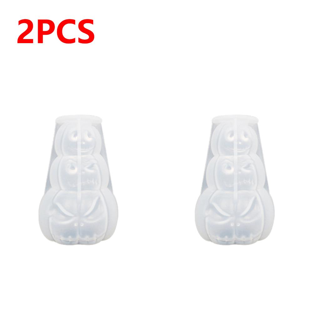 1-3pcs 3D Pumpkin Candle Mold Halloween Resin Casting Silicone Mold for DIY Aromatherapy Candles Wax Plaster Polymer Clay Decor