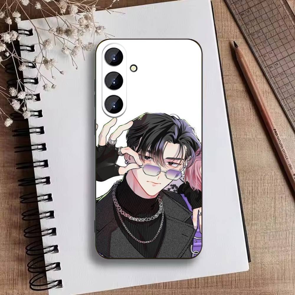 Q-Tamon's B-Side Phone Case For Samsung Galaxy A73,21,22,32,71,53,52,51,80,5G Soft Black Cover