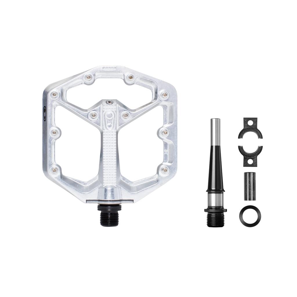 CRANK BROTHERS Crankbrothers Stamp 7 Small Mountain Bike Pedals Silver Edition MTB Enduro Trail BMX Optimized Concave Platform Flat Pair of Bicycle