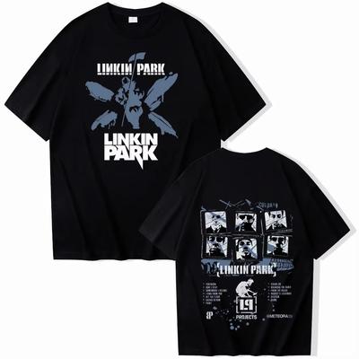2025 Summer New Linkin-Park T-shirt Men's and Women's Harajuku O-neck Summer Casual Shirt Gifts Sportswear Men's Clothes