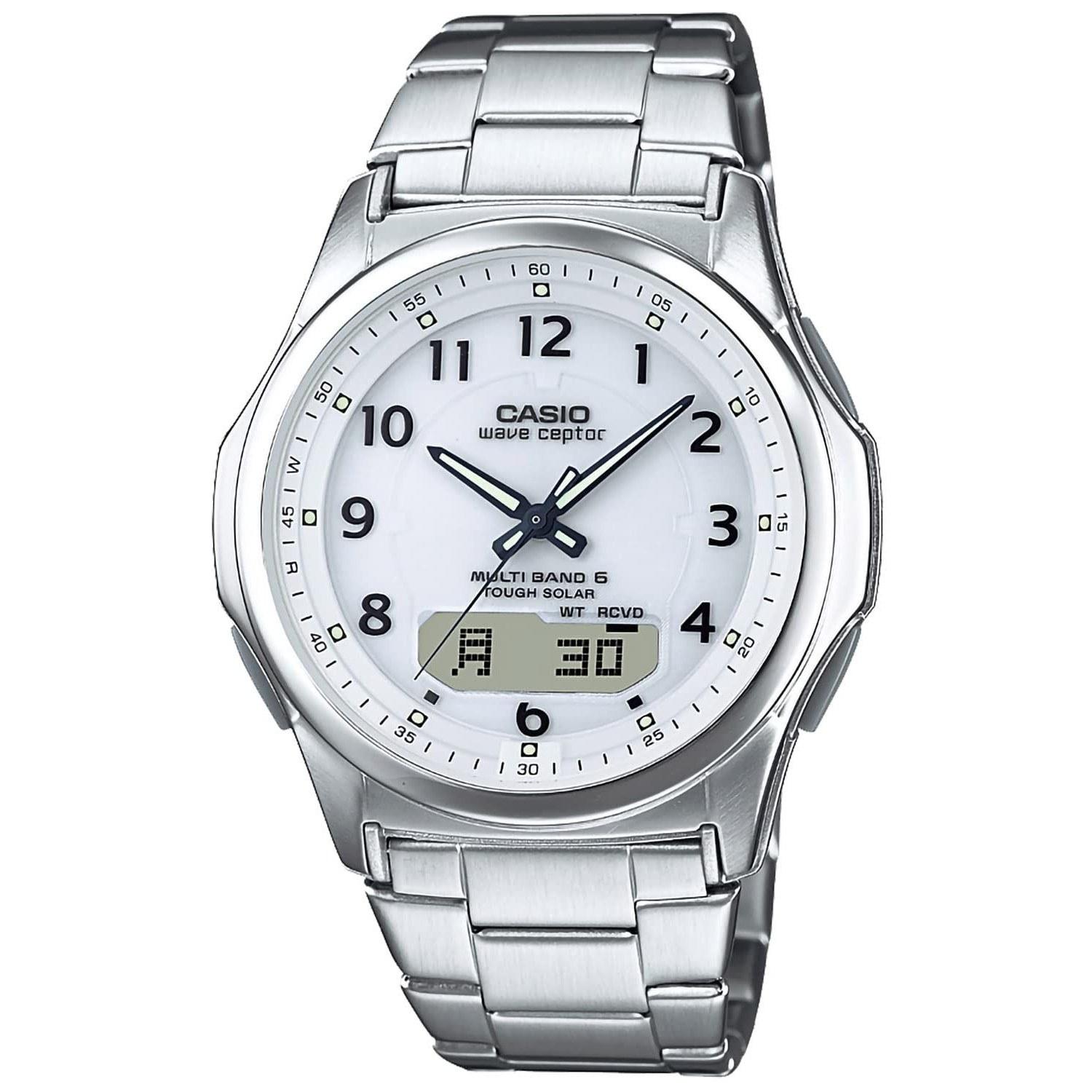 Casio wristwatch Waveceptor radio solar WVA-M630D-7AJF silver.