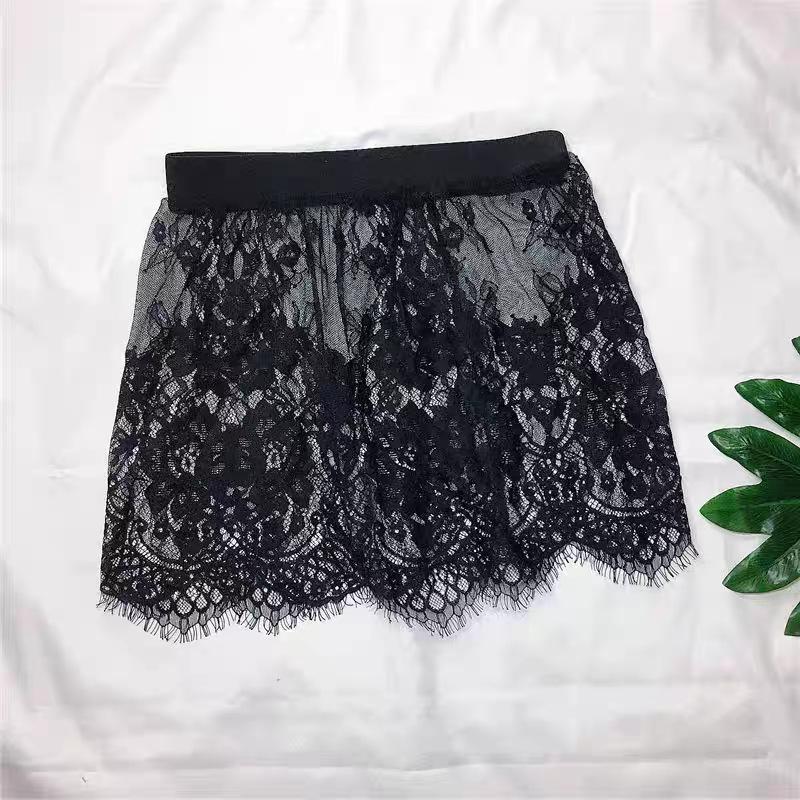 Spring and Autumn Women's Plus Size Layered Lace Hip-Covering Short Skirt Apron