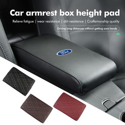 Auto Armsteunbak Hoogteverhoger Pad Leer Voertuig Console Steunmat Voor mk2 mk3 Ranger Mondeo mk4 S-MAX Kuga Mustang