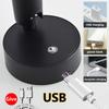 1000LM Magnetic Wall Light LED Table Lamp Touch  3-Color Dimmable  350° Rotatable USB Rechargeable Bedroom Bedside Night Light