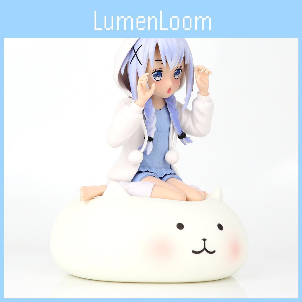 Kyoko Sitting Adorable Chino Pvc Figurine With Beautiful Pajamas Display For