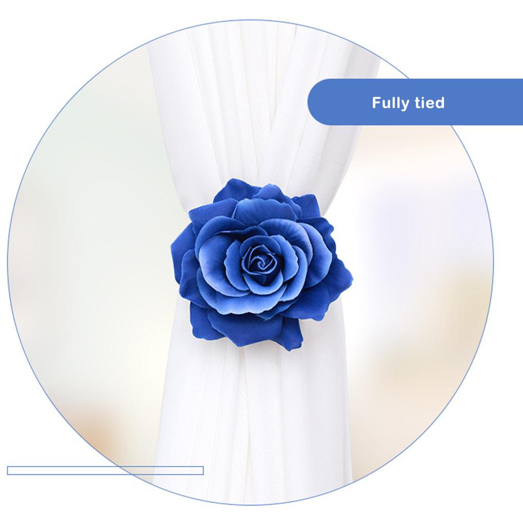 ABS Curtain Tieback Punch-free Cute Stylish Flower Shape Replacement Home Bedroom Buckle Fastener Ornament Accessories