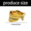 Stylish Curved Leaf Rings Alloy Materials Ergonomic Shape for Extended Wear Casual To Formal Outfits