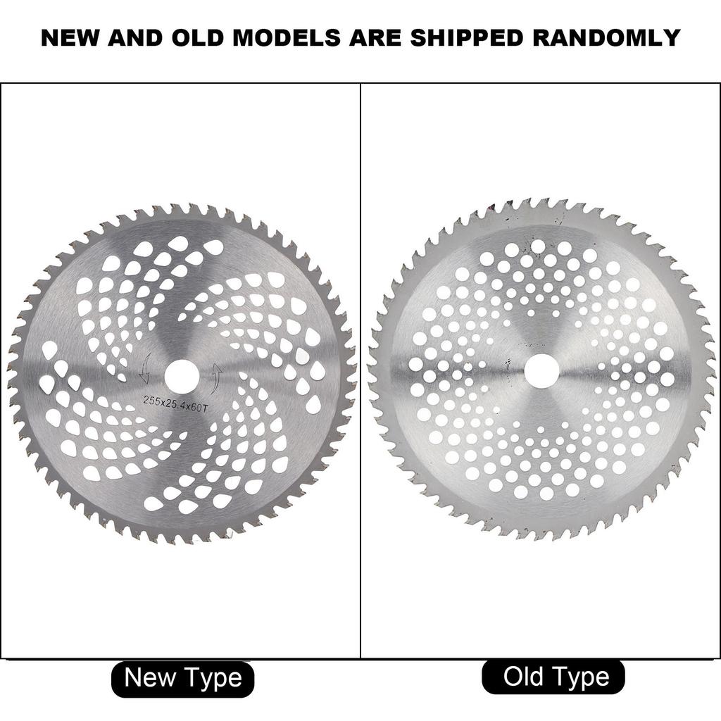 60 Teeth Circular Saw Blade Wheel Disc for Garden Trimmers Brush Cutter Weeders 255x25.4x60T