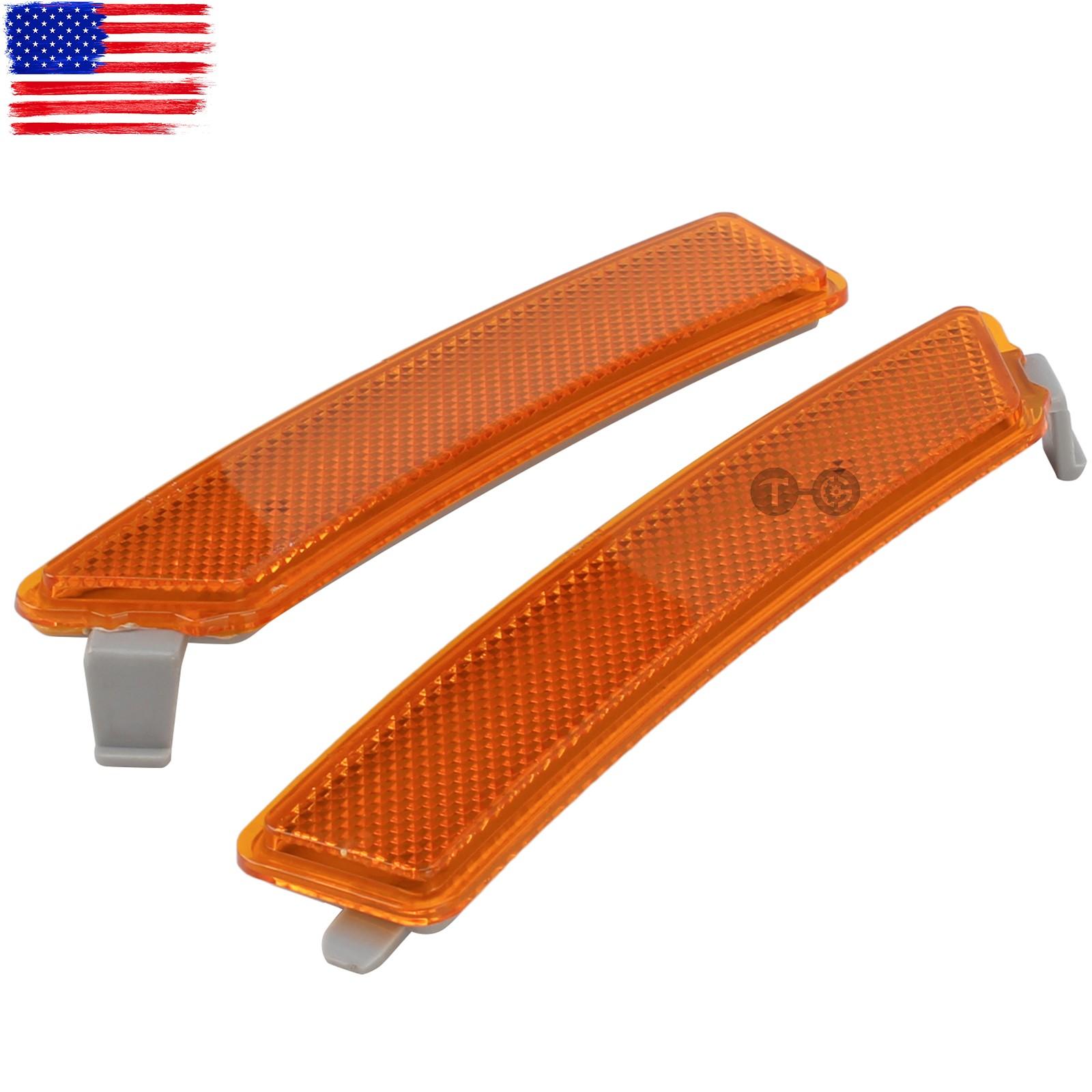 Pair front bumper reflector Side Marker light lamp for Lincoln MKZ 2013-2016