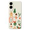 For Samsung Galaxy S25 Edge Case Christmas Snowman Pattern Printing Straight Edge TPU Phone Back Cover