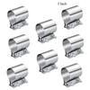 4/8pcs 3 Inch Butt Joint Exhaust Band Clamp Muffler Sleeve Coupler Stainless Steel