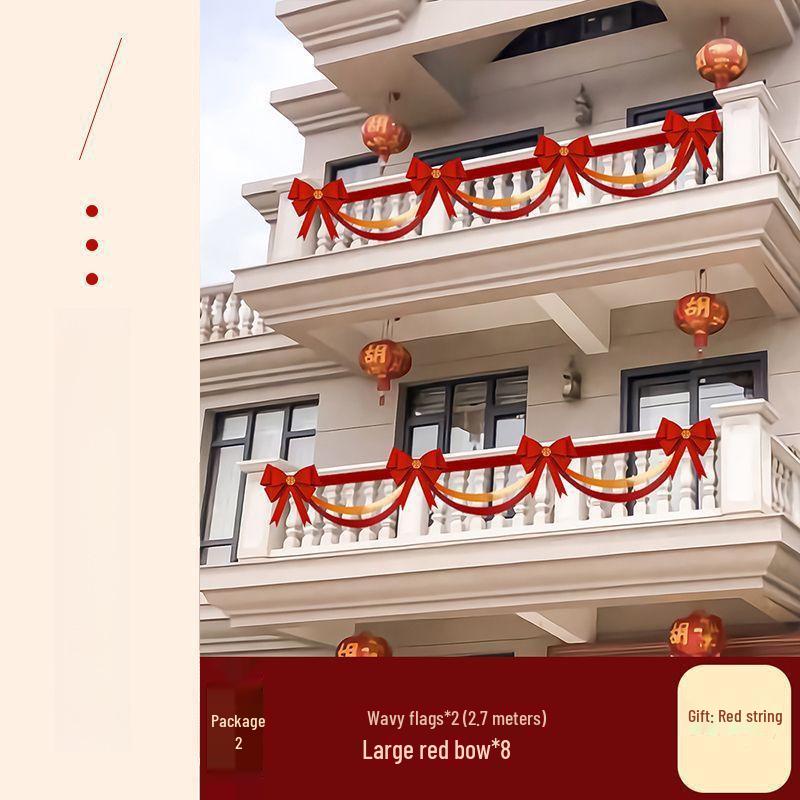 Outdoor Balcony Wedding Flower Decoration for Railings
