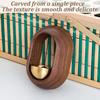 1pc Magnetic Brass Doorbell Reminder Wooden Wind Chimes Self-adhesive Shopkeepers Bell for Door Home Decorations