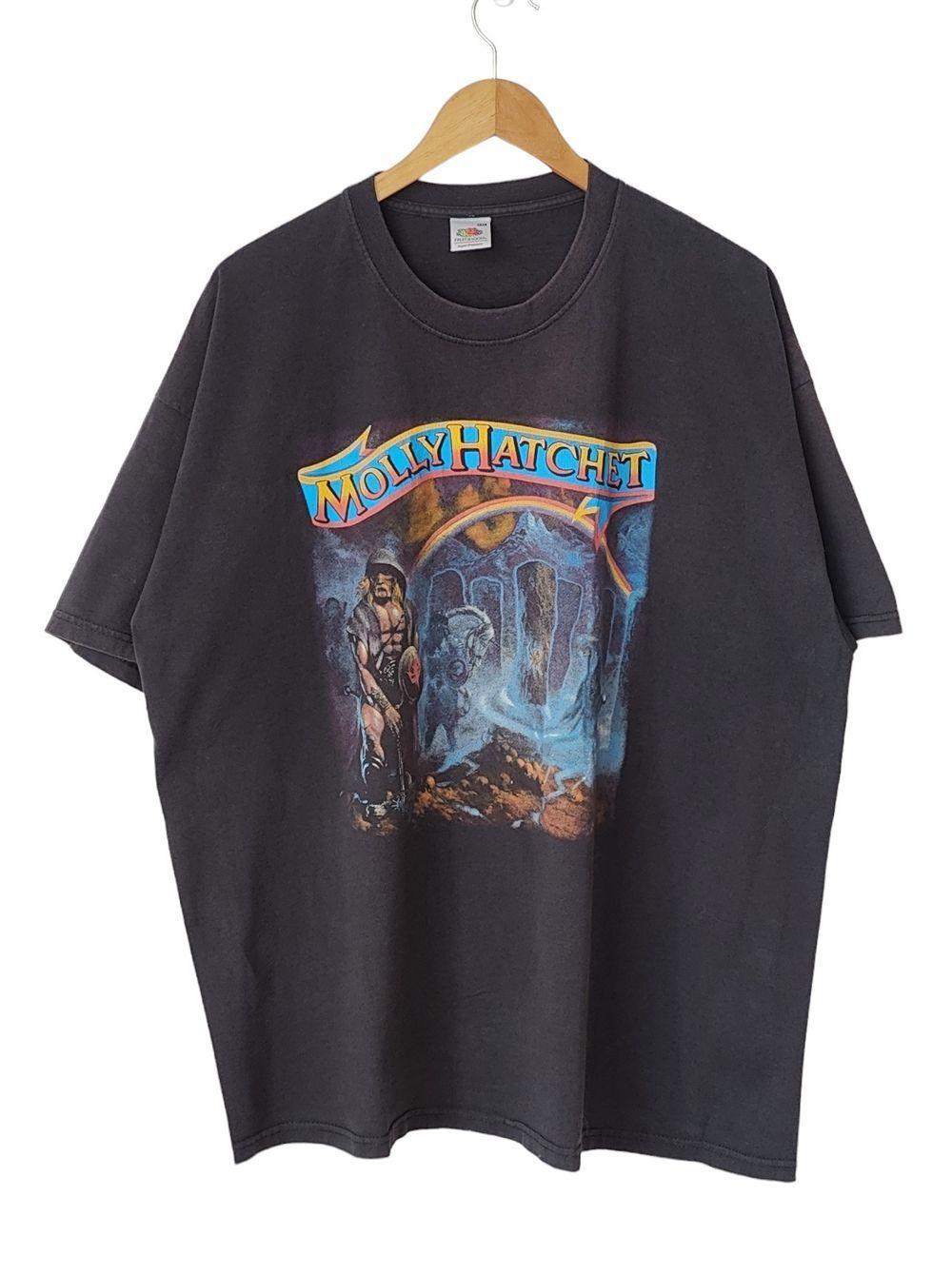 Molly Hatchet 2005 Warriors of the Rainbow Tour Black Unisex Tshirt S5XL KH7074 XXXL