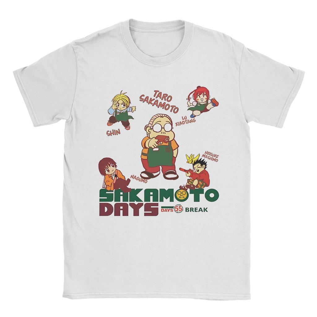 Vintage Gaku Sakamoto Days T Shirt For Men Women O-neck Short Sleeve Clothes  Cotton Summer Tops