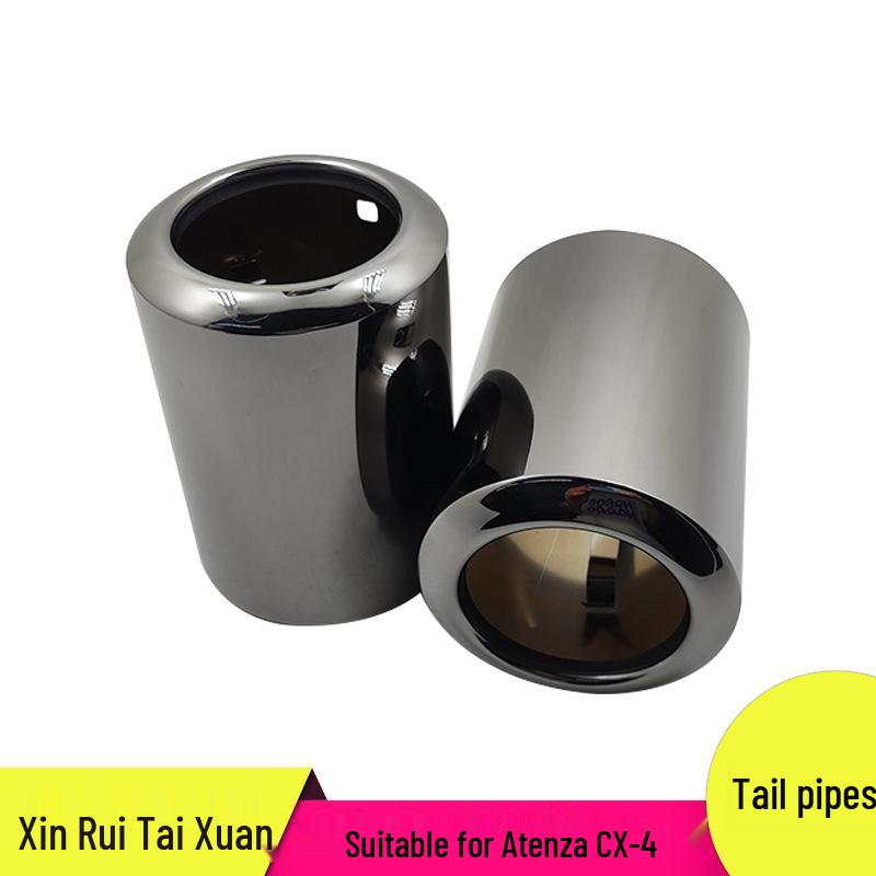 Mazda Atenza/Axela/CX-4/CX-5 Universal Titanium Black Exhaust Tailpipe Set