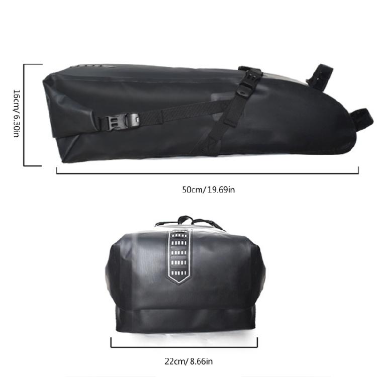 Seats Bag with Reflective Strips for Mountain Bicycles, Quick Releases Mounting