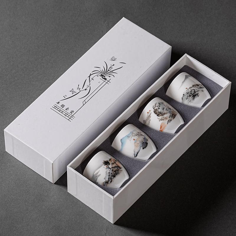 Hand-Painted Ceramic Kung Fu Tea Tasting Cup