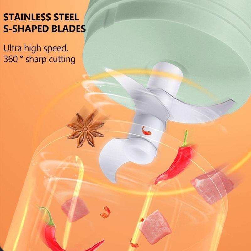 Efficient Electric Food Chopper Vegetable Grinder Household Garlic Press Mashers Quick and Convenient Cooking Aid