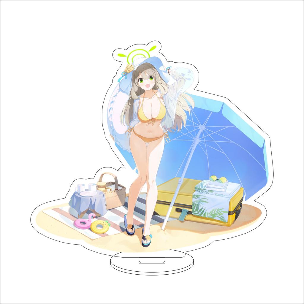 16CM Anime Blue Archive The Animation  Cosplay Acrylic Stand Ornaments Okusora Ayane Sorasaki Hina Figure Stand Halloween Gifts