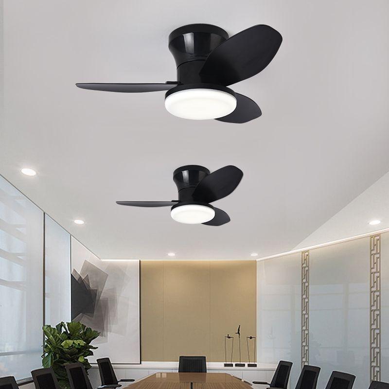 3 Light Colors 6 Speed Adjustable Ceiling Fan Light Living Room Kitchen Balcony Fan Lamp Modern LED Lighting Fan