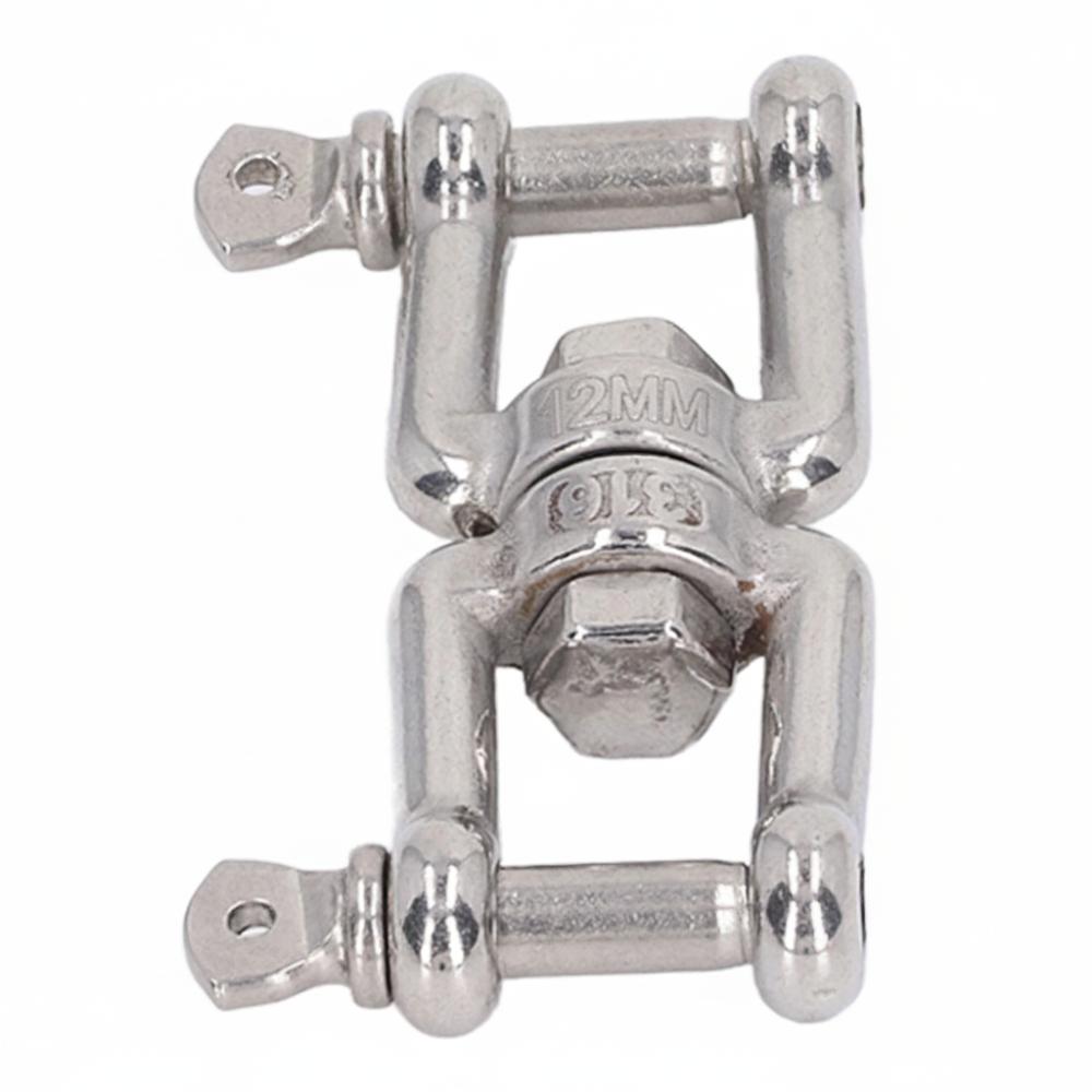Rustproof Double Jaw Shackle Stainless Steel Anchor Swivel Jaw  Boat Application